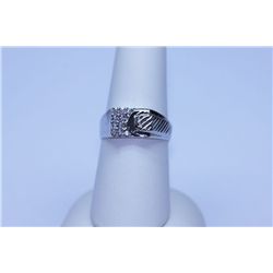 14.20 CTW CZ RING .925 STERLING SILVER