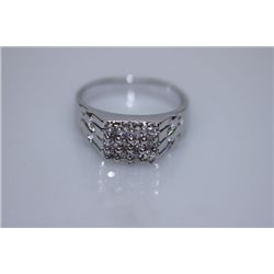 23.9 CTW CZ RING .925 STERLING SILVER