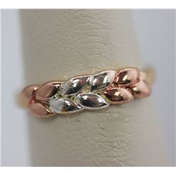 14K GOLD PLATED AND BI-COLOR RING