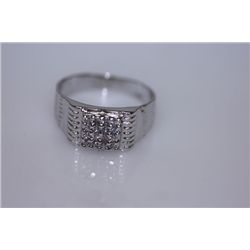 17.8 CTW CZ RING .925 STERLING SILVER