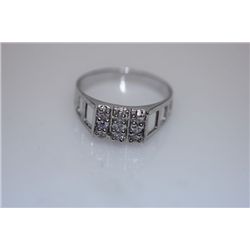 23.7 CTW CZ RING .925 STERLING SILVER