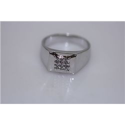 24.4 CTW CZ RING .925 STERLING SILVER