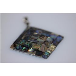 FANCY FASHION JEWELRY MULTICOLOR SQUARE PENDANT