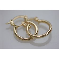 18K GOLD PLATED HOOP EARRINGS