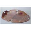Image 1 : A George III mahogany oval 4-flap butlers tray £700-1000...