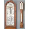 Image 1 : A late Victorian Admiral Fitzroy Storm Barometer with ceramic dial, signed Negretti & Zambra, the...