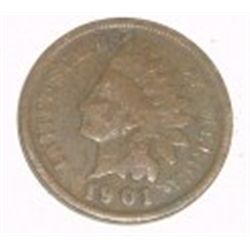 1901 INDIAN HEAD PENNY RED BOOK VALUE IS $3.00+ *NICE EARLY GOOD GRADE PENNY*!!