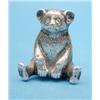 Image 1 : An Edwardian novelty silver pin cushion modelled as a seated teddy bear, Birmingham 1909, 1.5ins....