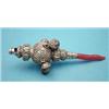 Image 1 : A Victorian silver rattle with 5 bells, whistle and teether, Birmingham 1886 £300-400...