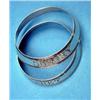 Image 1 : A pair of George III silver wine collars, "Sherry" and "Claret", makers Phipps and Robinson, 1804...