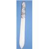 Image 1 : A French ivory paper knife with white metal Art Nouveau scrolling irises handle £300-500...