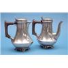 Image 1 : A pair of George V silver cafe au lait pots (gross 22ozs) £150-200...