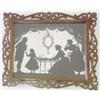 Image 1 : 20th century English School, pen and ink silhouette, Conversation piece of a Georgian family in a...