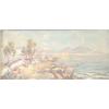 Image 1 : Bottini, oil on board, Bay of Naples, signed, 6.5ins x 14ins £400-600...