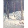Image 1 : J.P.Mellor, oil on canvas, Woodland in winter, signed and dated 1912, 18.5ins x 14ins £150-200...