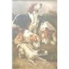Image 1 : After Arthur Batt (19th century) modern oil on canvas laid on board, Hounds and a terrier, bears...