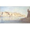 Image 1 : D.M.Anderson, watercolour, 'The Grand Harbour, Malta' initialled, Modern Gallery label verso, dat...