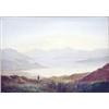 Image 1 : Charles Leslie (19th century) pair of oils on canvas, Loch scenes, one signed and dated 1877, 6in...