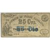 Image 1 : 1864 N. CAROLINA TWENTY FIVE CENT NOTE VF
