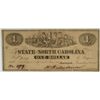 Image 1 : 1863 NORTH CAROLINA $1.00 NOTE UNC