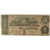 Image 1 : CONFEDERATE $5.00 NOTE 1864 CIRCULATED
