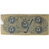 Image 2 : CONFEDERATE $5.00 NOTE 1863 FAIR-GOOD