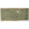 Image 2 : CONFEDERATE $20.00 NOTE 1864 HOLED