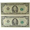 Image 1 : 2- $100 STAR NOTES 1974 CIRC