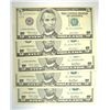 Image 1 : 2- 2003, 3-2001 $5.00 STAR NOTES GEM UNC