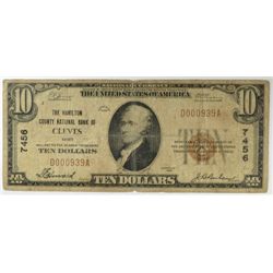 1929 $10 NATIONAL CLEVES, OH #7456