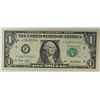 Image 1 : 2001 $1 FDR NOTE MINT ERROR CUTTING