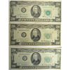 Image 1 : $20.00 FRN STAR NOTES: 1963 A, 1950 B, 1950 A VG