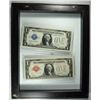 Image 1 : 1928 $1.00 SILVER CERT "FUNNY BACK" UNC AND 1928 $1.00 U.S. NOTE RED SEAL XF IN