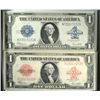 Image 2 : 1923 $1.00 SILVER CERT AU/UNC AND 1923 $1.00 U.S. NOTE RED SEAL VF-XF IN FANCY