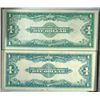 Image 3 : 1923 $1.00 SILVER CERT AU/UNC AND 1923 $1.00 U.S. NOTE RED SEAL VF-XF IN FANCY