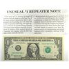 Image 1 : 1995 $1 FEDERAL RESERVE NOTE (REPEATER) RARE