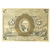 Image 1 : 1863 FIVE CENT US FRACTIONAL NOTE