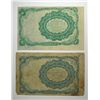 Image 2 : 1874 TEN CENT FRACTIONAL RED SEAL & 1874 TEN CENT US FRACTIONAL GREEN SEAL