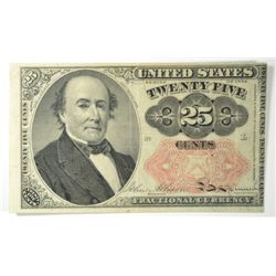 1874 TWENTY FIVE CENT US FRACTIONAL NOTE