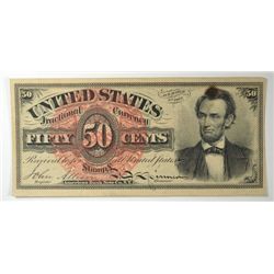1863 FIFTY CENT US FRACTIONAL CURRENCY