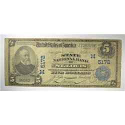 1902 $5 NATIONAL ST.LOUIS, MO #5172