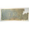 Image 2 : CONFEDERATE $10.00 NOTE 1864 POOR