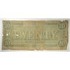 Image 2 : CONFEDERATE $20.00 NOTE 1864 FAIR-GOOD