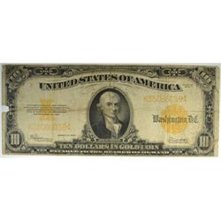 1922 $10 GOLD CERTIFICATE