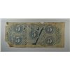 Image 2 : CONFEDERATE $5 NOTE 1863 FAIR-GOOD