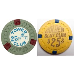 Casino chips: two nice $25 chips