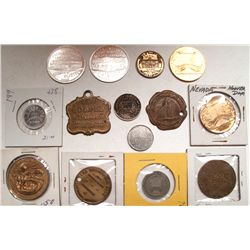 Las Vegas Area Tokens including O. F. Schwartz from Goodsprings!
