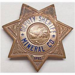 Deputy Sheriff Badge-Mineral County, Nevada