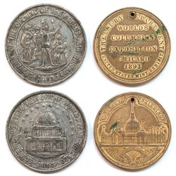 1893 and 1895 Exposition and World's Fair tokens