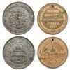 Image 1 : 1893 and 1895 Exposition and World's Fair tokens
